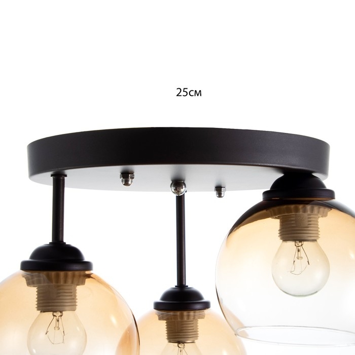 Люстра 2075/3GD E27 40Вт кофе-золото 45х45х40 см BayerLux