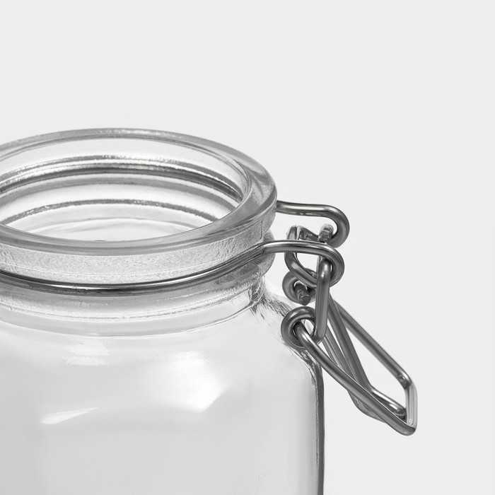 Банка стеклянная для хранения сыпучих продуктов Доляна «Грани», 100 мл, 6×7×8 см, с бугельным замком 6 граней Банка стеклянная для хранения сыпучих продуктов Доляна «Грани», 100 мл, 6×7×8 см, с бугельным замком 6 граней