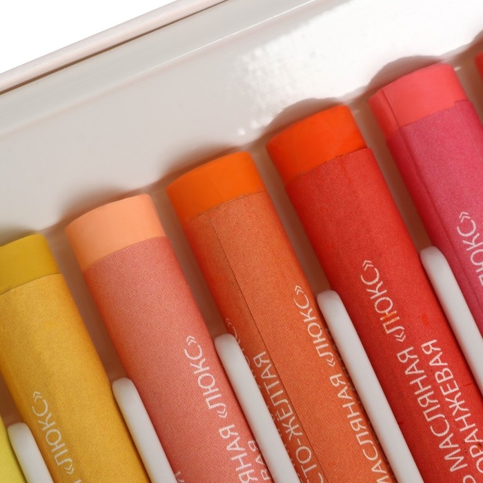 Пастель масляная детская, 48 цветов De Luxe, круглая Пастель масляная детская, 48 цветов De Luxe, круглая