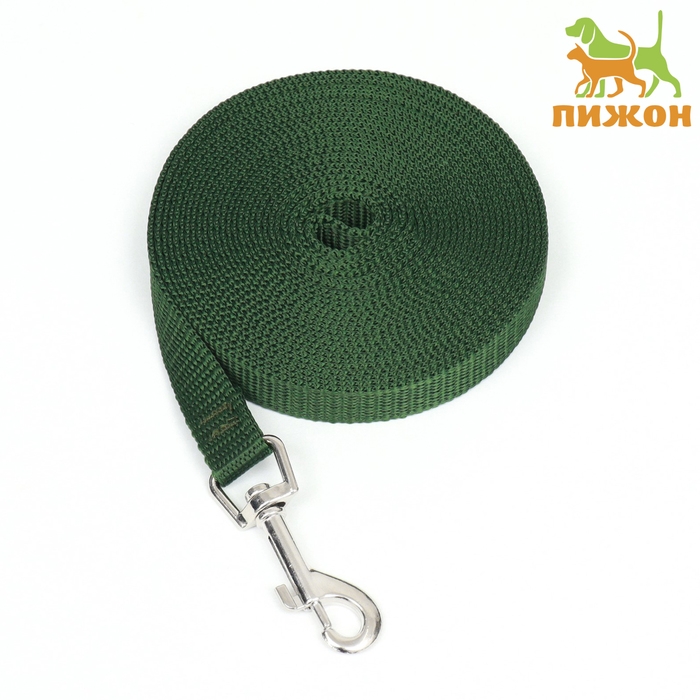 Поводок 5 м х 1,5 см, зелёный Поводок 5 м х 1,5 см, зелёный