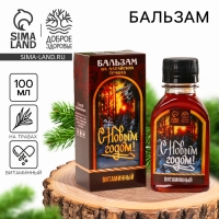 Бальзам &laquo;С новым годом&raquo;, витаминный: шиповник, облепиха, смородина, малина, 100 мл