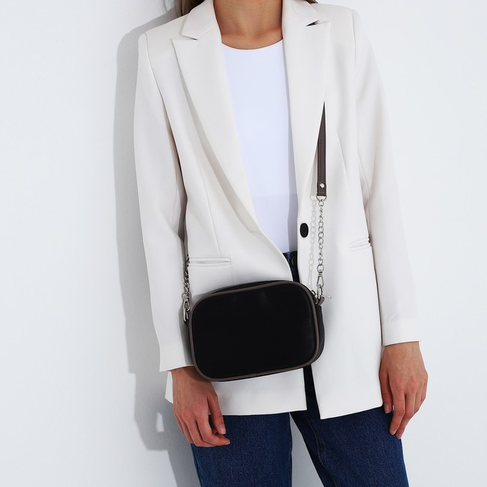 Сумка женская через плечо, TEXTURA, маленький размер, цвет чёрный Сумка женская через плечо, TEXTURA, маленький размер, цвет чёрный