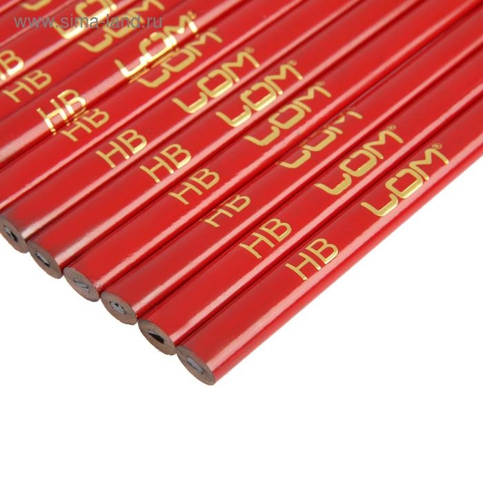 Карандаши строительные ЛОМ, 180 мм, 12 шт. Карандаши строительные ЛОМ, 180 мм, 12 шт.