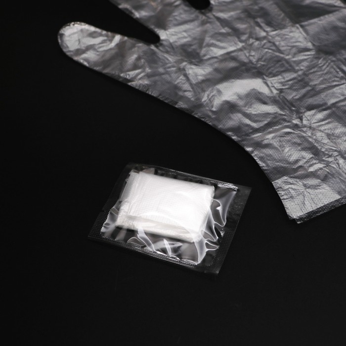 Перчатки полиэтиленовые, в индивидуальной упаковке, 50 пар Перчатки полиэтиленовые, в индивидуальной упаковке, 50 пар