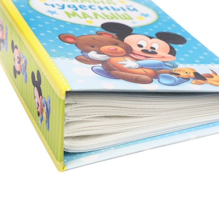 Фотоальбом на 100 фото в твёрдой обложке Фотоальбом на 100 фото в твёрдой обложке "Самый лучший малыш", Микки Маус и друзья