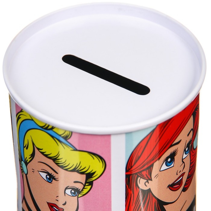 Копилка металлическая, 6,5 см х 6,5 см х 12 см Копилка металлическая, 6,5 см х 6,5 см х 12 см "Сказочные красавицы", Принцессы