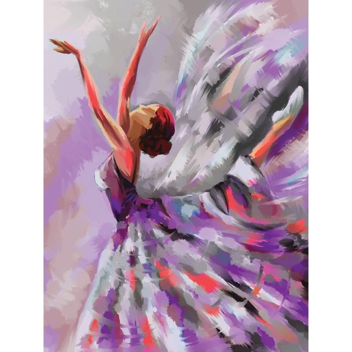 Алмазная мозаика на подрамнике 30x40 с полным заполнением «Балерина» Алмазная мозаика на подрамнике 30x40 с полным заполнением «Балерина»