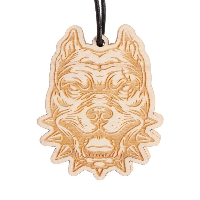 Подвеска автомобильная Grand Caratt Питбуль, дерево, войлок Подвеска автомобильная Grand Caratt Питбуль, дерево, войлок