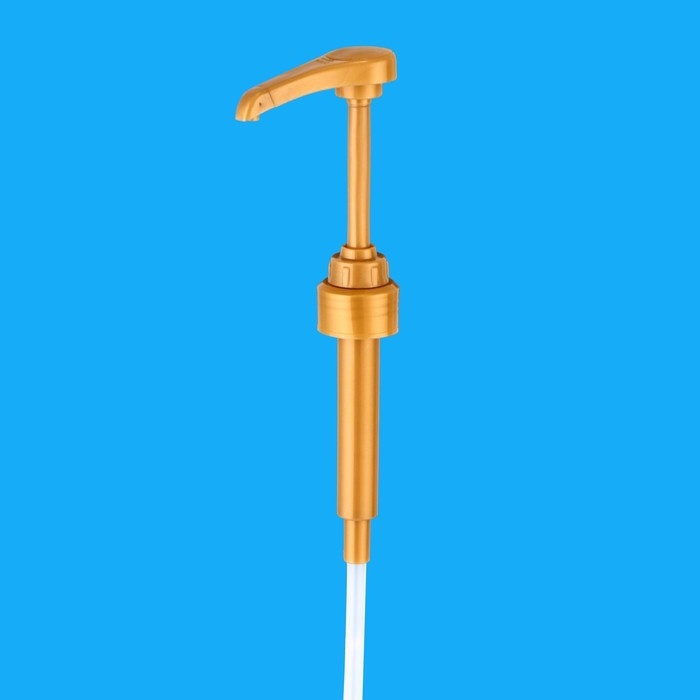 Помпа - дозатор для сиропа, золотая, 10мл Помпа - дозатор для сиропа, золотая, 10мл