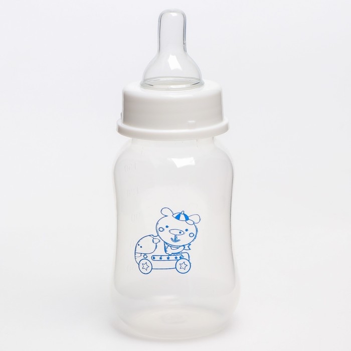 Бутылочка для кормления, классическое горло, с ручками, 150 мл., от 0 мес., цвета МИКС Бутылочка для кормления, классическое горло, с ручками, 150 мл., от 0 мес., цвета МИКС