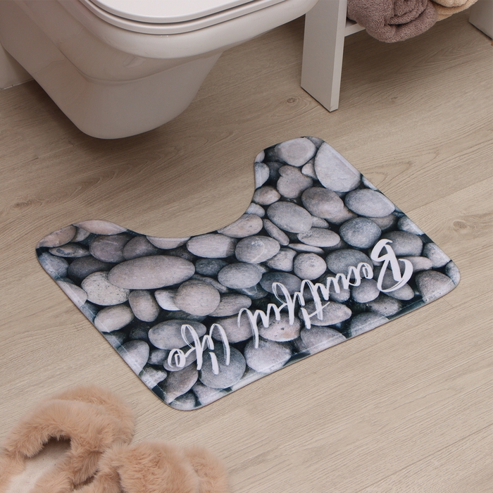 Коврик для ванной Этель Коврик для ванной Этель "Beautiful life", 50х40 см, велюр