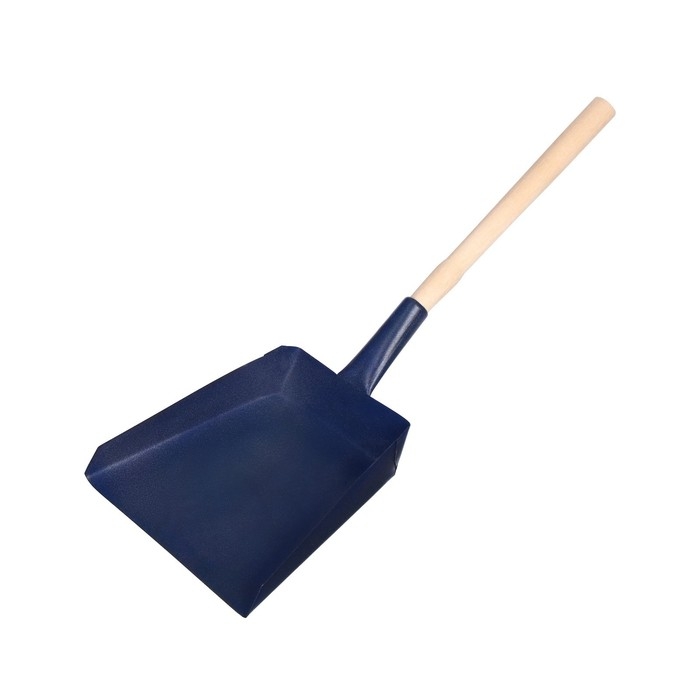 Совок хозяйственный, 19 × 19 × 5 см, металл, деревянный черенок 35 см, МИКС Совок хозяйственный, 19 × 19 × 5 см, металл, деревянный черенок 35 см, МИКС