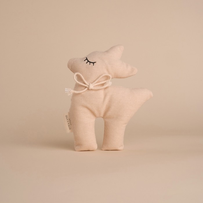 Мягкая игрушка «Оленёнок», 15 см, цвет бежевый, с бантиком Мягкая игрушка «Оленёнок», 15 см, цвет бежевый, с бантиком