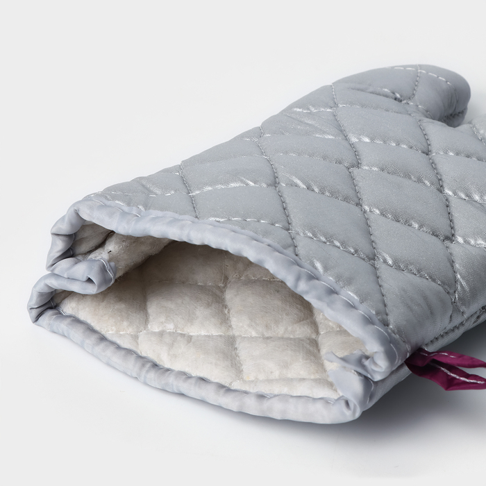 Набор прихваток «Профи», 2 шт, 30×16×2 см, цвет серый Набор прихваток «Профи», 2 шт, 30×16×2 см, цвет серый