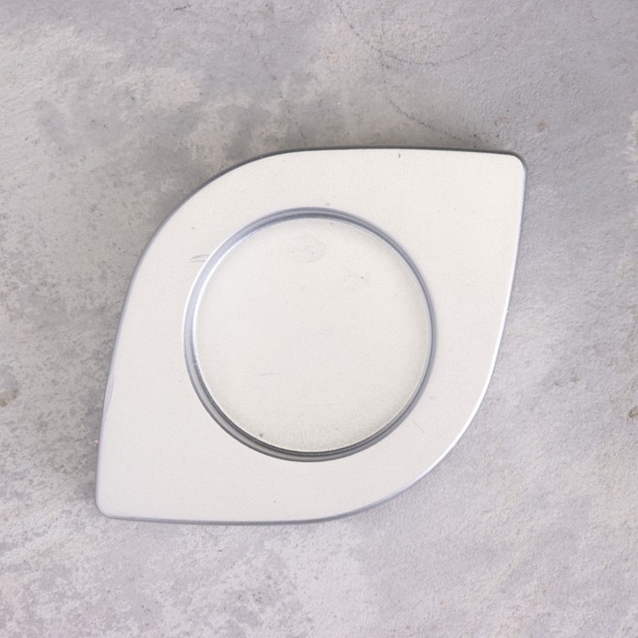 Подсвечник Подсвечник "Глаз. Мрамор" из гипса, 14,5х9,5х2см,серебро