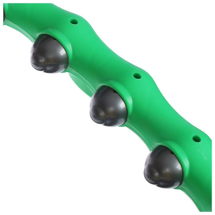 Обруч с резиновыми шипами ONLYTOP, разборный, d=98 см, 1,2 кг, цвета МИКС Обруч с резиновыми шипами ONLYTOP, разборный, d=98 см, 1,2 кг, цвета МИКС