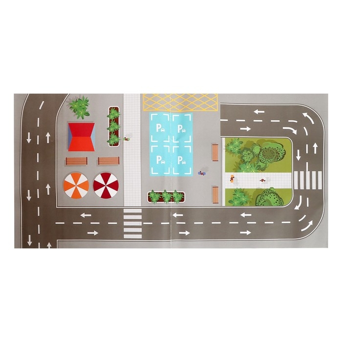 Автотрек «Виражи», световые и звуковые эффекты, работает от батареек Автотрек «Виражи», световые и звуковые эффекты, работает от батареек