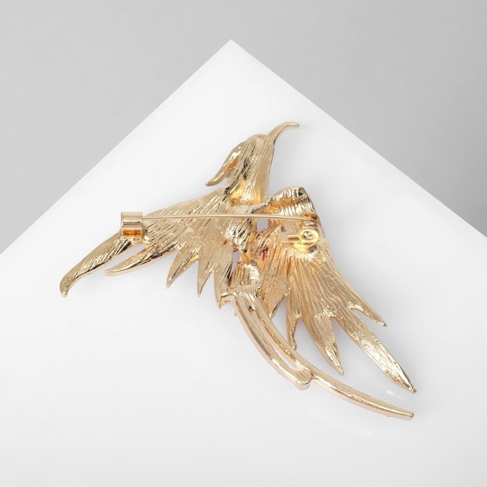 Брошь «Жар-птица», цветная в золоте Брошь «Жар-птица», цветная в золоте