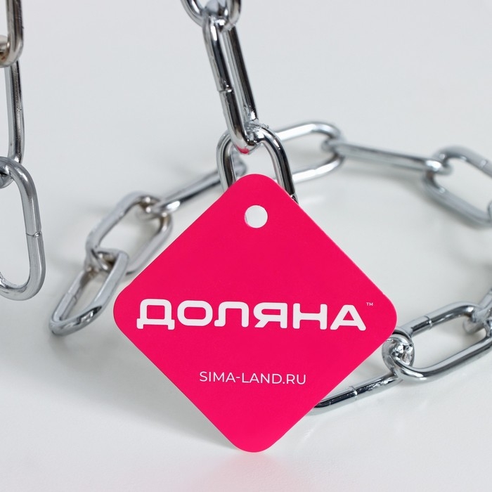 Подставка для бутылки Доляна «Цепь», 18×12×20 см, цвет хром Подставка для бутылки Доляна «Цепь», 18×12×20 см, цвет хром