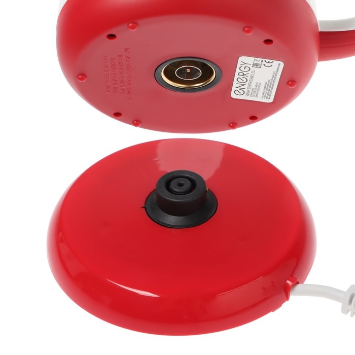 Чайник электрический ENERGY E-274, пластик, 1,7 л, 2200 Вт, бело-красный Чайник электрический ENERGY E-274, пластик, 1,7 л, 2200 Вт, бело-красный