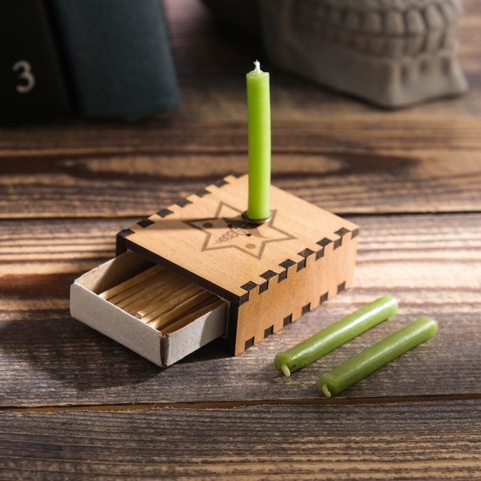 Набор ларец желаний  Набор ларец желаний "Крепкое здоровье" со свечками, 5,2х4,5х2 см