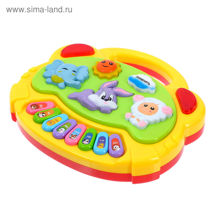 Музыкальная игрушка-пианино «Весёлые друзья», световые и звуковые эффекты, МИКС Музыкальная игрушка-пианино «Весёлые друзья», световые и звуковые эффекты, МИКС