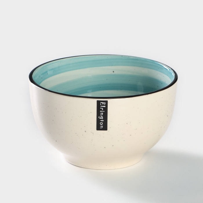 Салатник керамический Elrington «Аэрограф. Мятный бриз», 750 мл, d=14 см