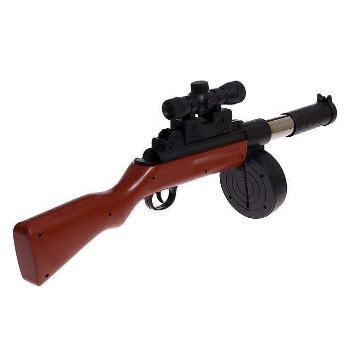 Детское оружие Автомат пневматический «ППШ», с лазером Детское оружие Автомат пневматический «ППШ», с лазером