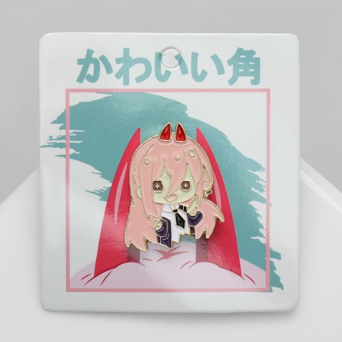 Значок «Япония» рожки, цветной в золоте Значок «Япония» рожки, цветной в золоте