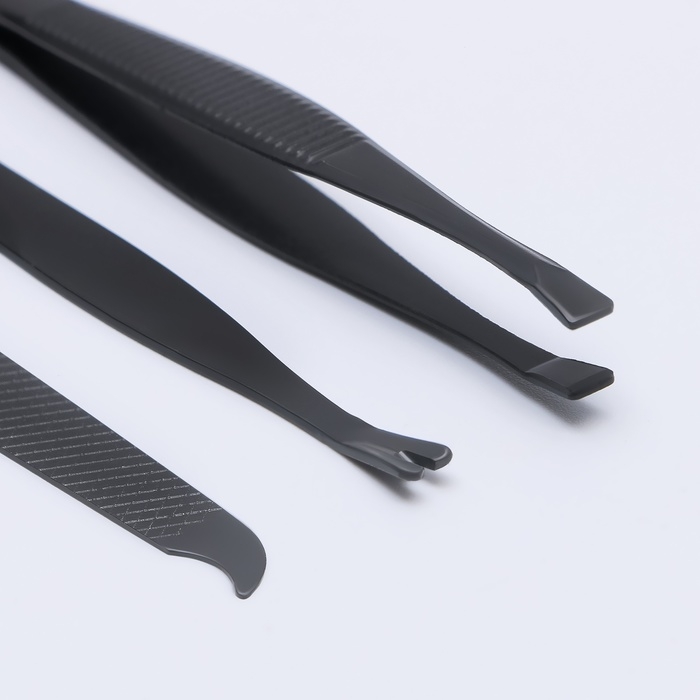 Набор маникюрный, 5 предметов, в футляре, цвет чёрный Набор маникюрный, 5 предметов, в футляре, цвет чёрный