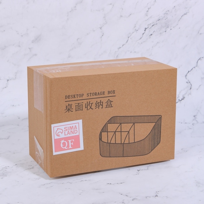 Органайзер для хранения косметических принадлежностей «GREEN», 6 секций, 23 × 15,5 × 11 см, цвет полупрозрачный/зелёный