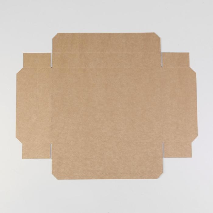 Коробка подарочная складная крафтовая, упаковка, 30 х 20 х 9 см Коробка подарочная складная крафтовая, упаковка, 30 х 20 х 9 см