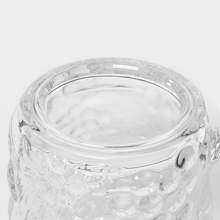 Набор стеклянных кружек, 395 мл, d=8,6 см, h=10 см, 2 шт Набор стеклянных кружек, 395 мл, d=8,6 см, h=10 см, 2 шт