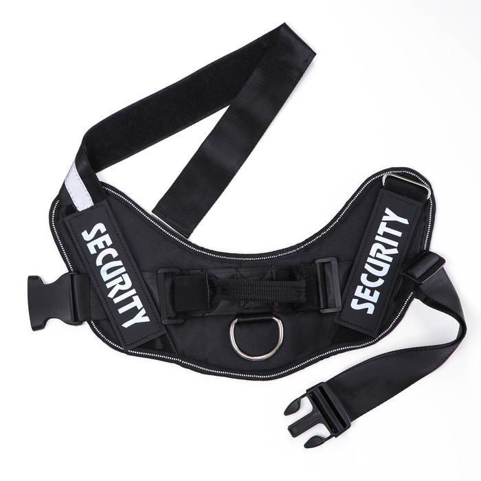 Шлейка К9 мягкая светоотражающая, размер L, ОГ 68-80 см, вес 17,5-32,5 см, чёрная Шлейка К9 мягкая светоотражающая, размер L, ОГ 68-80 см, вес 17,5-32,5 см, чёрная