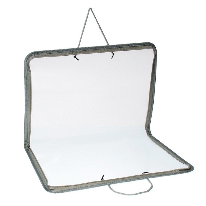 Папка для чертежей и рисунков А3, 460 х 320 х 25 мм, с ручками, пластиковая, молния вокруг, Папка для чертежей и рисунков А3, 460 х 320 х 25 мм, с ручками, пластиковая, молния вокруг, "Офис"