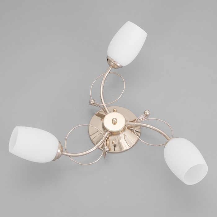 Люстра потолочная Кера 3х60Вт Е14 Золото 56x56x18 см Люстра потолочная Кера 3х60Вт Е14 Золото 56x56x18 см