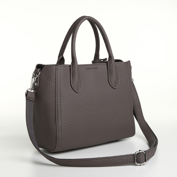 Сумка женская на молнии, TEXTURA, маленький размер, цвет серый Сумка женская на молнии, TEXTURA, маленький размер, цвет серый