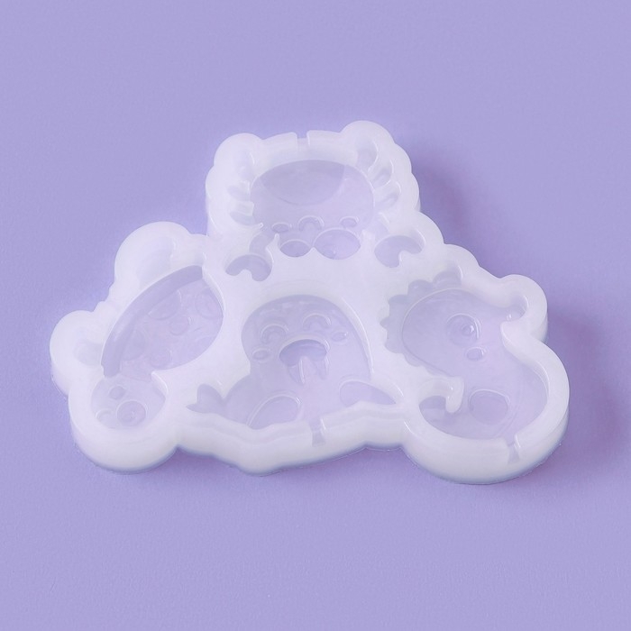 Силиконовый молд для леденцов и шоколада «Морской мир», 9,8×7,5×1 см, цвет прозрачный Силиконовый молд для леденцов и шоколада «Морской мир», 9,8×7,5×1 см, цвет прозрачный