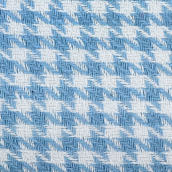 Плед Римский 140х200см, голубой, хл80%, пэ20%, 320г/м