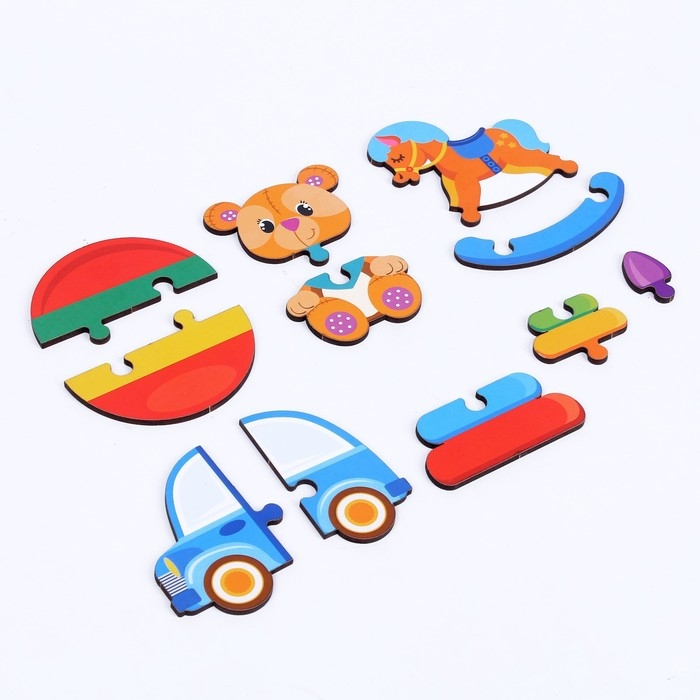 Головоломка пазл из крупных деталей «Игрушки» Головоломка пазл из крупных деталей «Игрушки»