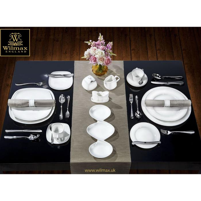 Тарелка фарфоровая десертная Wilmax Stella Pro, d=20 см, цвет белый Тарелка фарфоровая десертная Wilmax Stella Pro, d=20 см, цвет белый