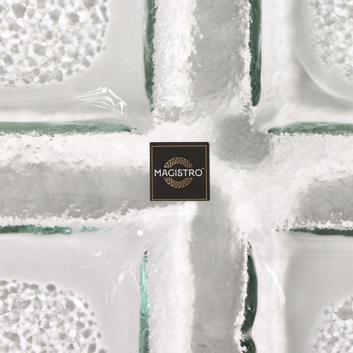 Менажница 4 секции Magistro «Сияние», 25×25×2 см, цвет золотой Менажница 4 секции Magistro «Сияние», 25×25×2 см, цвет золотой