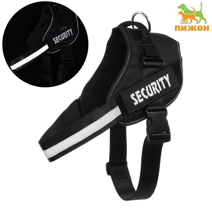 Шлейка К9 мягкая светоотражающая, размер ХХL, ОГ 95-110 см, вес 40-70 кг, чёрная Шлейка К9 мягкая светоотражающая, размер ХХL, ОГ 95-110 см, вес 40-70 кг, чёрная