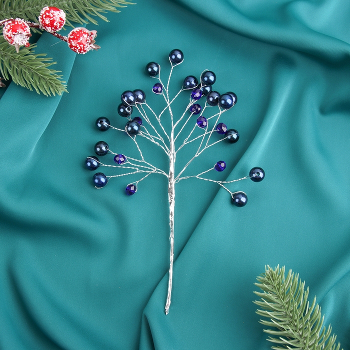 Декор  Декор "Хрустальная сказка" 17 см, синяя жемчужинка