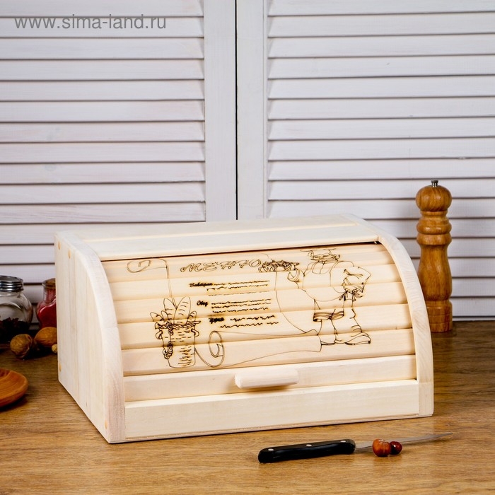 Хлебница с гравировкой 39х30х20 см Хлебница с гравировкой 39х30х20 см