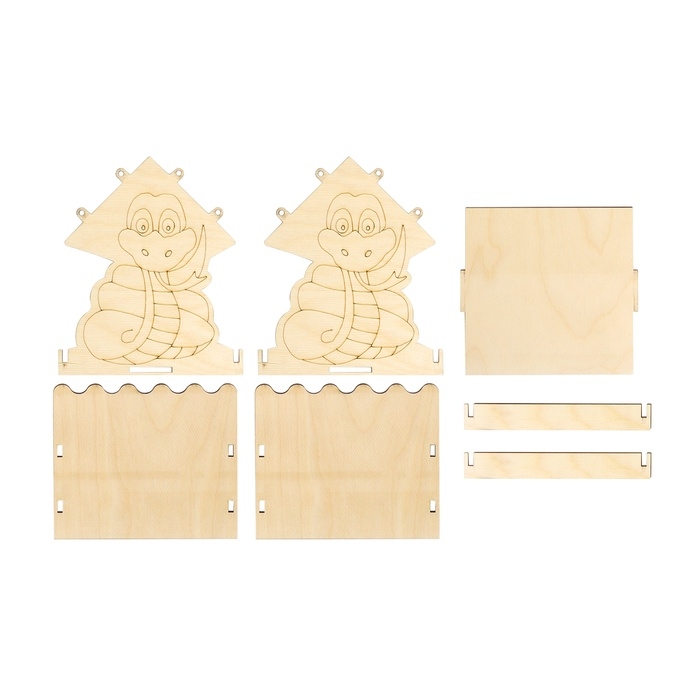 Кормушка из дерева своими руками, «Символ года Змей», 18 × 16 × 15 см, МИКС, Greengo Кормушка из дерева своими руками, «Символ года Змей», 18 × 16 × 15 см, МИКС, Greengo