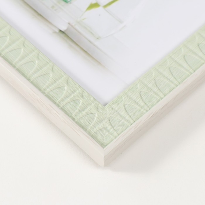 Фоторамка пластик 13х18 см Фоторамка пластик 13х18 см "Муза" мятная 20,7х15,7х1,1 см