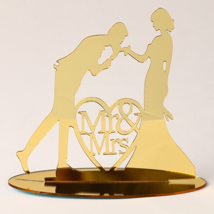 Топпер «Пара», цвет золото Топпер «Пара», цвет золото