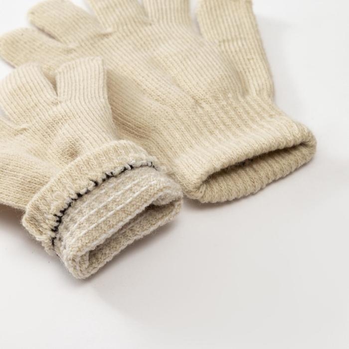 Перчатки детские MINAKU  Перчатки детские MINAKU "Однотонные",цв. бежевый, р-р 16 (10-12 лет)