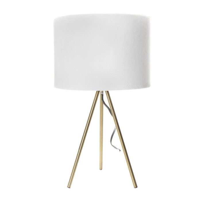 Настольная лампа Настольная лампа "Бархат" Е27 40Вт бежевый 24х24х42см